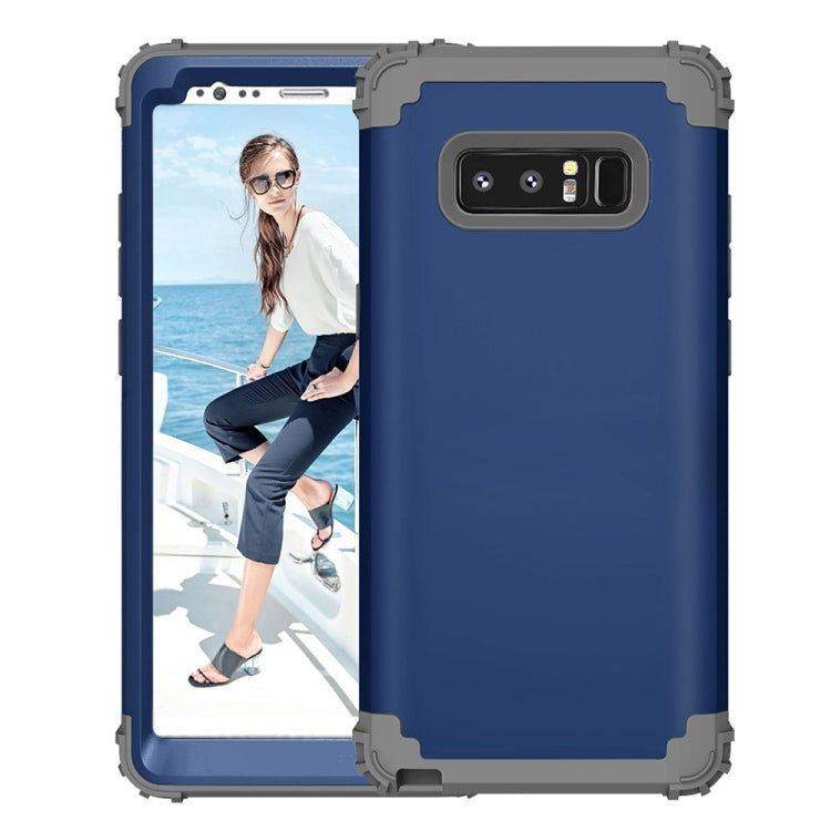 For Galaxy Note 8 Silicone + PC Dropproof Combination Protective Case(navy)