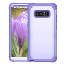 For Galaxy Note 8 Silicone + PC Dropproof Combination Protective Case(Purple)
