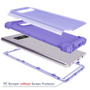 For Galaxy Note 8 Silicone + PC Dropproof Combination Protective Case(Purple)