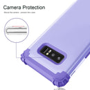 For Galaxy Note 8 Silicone + PC Dropproof Combination Protective Case(Purple)