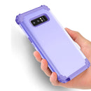 For Galaxy Note 8 Silicone + PC Dropproof Combination Protective Case(Purple)