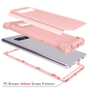 For Galaxy Note 8 Silicone + PC Dropproof Combination Protective Case(Rose Gold)