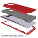 For Galaxy Note 8 Silicone + PC Dropproof Combination Protective Case(Red)