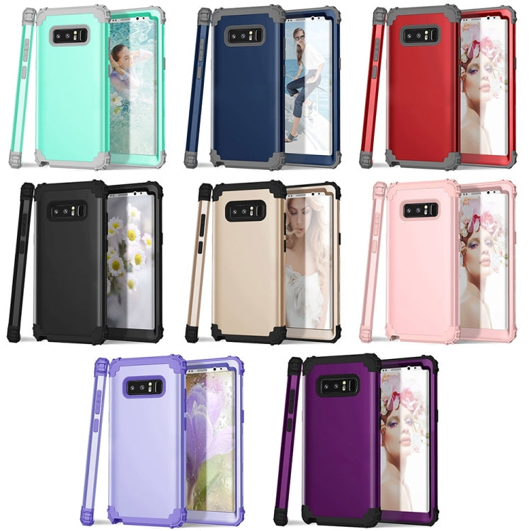 For Galaxy Note 8 Silicone + PC Dropproof Combination Protective Case(navy)