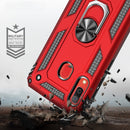 Armor Shockproof TPU + PC Protective Case for Galaxy A30, with 360 Degree Rotation Holder (Silver)