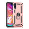 Armor Shockproof TPU + PC Protective Case for Galaxy A70, with 360 Degree Rotation Holder (Rose Gold)