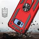 Armor Shockproof TPU + PC Protective Case for Galaxy S8, with 360 Degree Rotation Holder(Red)