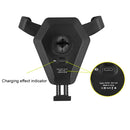 N5-2 9V 1.1A QI Standard Head Shape Removable Glue Holder Car Air Outlet Vent Fast Wireless Charger