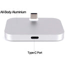 USB-C / Type-C Aluminum Alloy Desktop Station Dock Charger(Pink)
