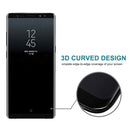 For Galaxy Note 8 0.3mm 9H Surface Hardness 3D Explosion-proof Full Screen Tempered Glass Film(Black)