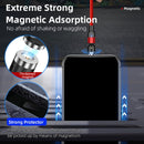 1m 2A Output USB to USB-C / Type-C Nylon Braided Rotate Magnetic Charging Cable(Black)