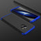 GKK for Galaxy S9 Three Stage Splicing 360 Degree Full Coverage PC Protective Case Back Cover (Black+Blue)
