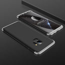 GKK for Galaxy S9 Three Stage Splicing 360 Degree Full Coverage PC Protective Case Back Cover (Black+Silver)