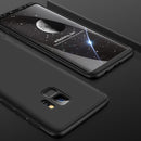 GKK for Galaxy S9 Three Stage Splicing 360 Degree Full Coverage PC Protective Case Back Cover(Black)