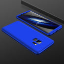 GKK for Galaxy S9 Three Stage Splicing 360 Degree Full Coverage PC Protective Case Back Cover(Blue)