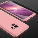 GKK for Galaxy S9 Three Stage Splicing 360 Degree Full Coverage PC Protective Case Back Cover(Rose Gold)