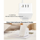 Original Xiaomi 10W Vertical Wireless Charger Socket with 3 USB Ports & Power Switch, Cable Length: 1.5m, CN Plug (White)