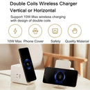 Original Xiaomi 10W Vertical Wireless Charger Socket with 3 USB Ports & Power Switch, Cable Length: 1.5m, CN Plug (White)