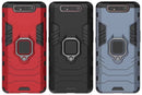 PC + TPU Shockproof Protective Case for Galaxy A80 / A90, with Magnetic Ring Holder(Black)