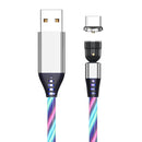 2.4A USB to USB-C / Type-C 540 Degree Bendable Streamer Magnetic Data Cable, Cable Length: 1m (Colour)