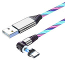 2.4A USB to USB-C / Type-C 540 Degree Bendable Streamer Magnetic Data Cable, Cable Length: 1m (Colour)