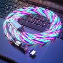 2.4A USB to USB-C / Type-C 540 Degree Bendable Streamer Magnetic Data Cable, Cable Length: 1m (Colour)