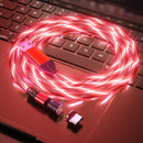 2.4A USB to USB-C / Type-C 540 Degree Bendable Streamer Magnetic Data Cable, Cable Length: 1m (Red)