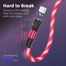 2.4A USB to USB-C / Type-C 540 Degree Bendable Streamer Magnetic Data Cable, Cable Length: 1m (Red)