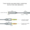 YH192 2 in 1 3.5mm Female to Microphone + Audio Male Braided Audio Cable, Length: 22cm (Grey)