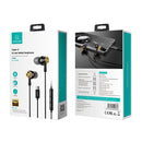 USAMS US-SJ482 EP-43 Wired In Ear USB-C / Type-C Interface Metal Digital HiFi Noise Reduction Earphones with Mic & Digital Chip, Length: 1.2m(Gradient Green)