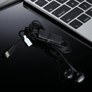 HAMTOD H11 Wired In Ear USB-C / Type-C OCNS AI Base Noise Cancelling Earphones with Line Control & Mic, Length: 1.2m(Black)
