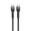 REMAX RC-172 Jany Series 1m PD100W Type-C to USB-C / Type-C Aluminum Alloy Braid Fast Charging Data Cable (Black)