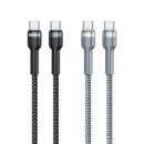 REMAX RC-172 Jany Series 1m PD100W Type-C to USB-C / Type-C Aluminum Alloy Braid Fast Charging Data Cable (Black)
