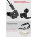 KZ ZS6 3.5mm Plug Hanging Ear Sports Design In-Ear Style Wire Control Earphone, Cable Length: 1.2m(Grey)