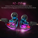 KZ ZST 1.2m 3.5mm Hanging Ear In-Ear Style Wire Control Earphone, For iPhone, iPad, Galaxy, Huawei, Xiaomi, LG, HTC and Other Smart Mobile Phones