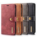 DG.MING Crazy Horse Texture Flip Detachable Magnetic Leather Case for Galaxy Note 9, with Holder & Card Slots & Wallet(Black)