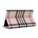 Plaid Texture Horizontal Flip Leather Case for Galaxy Tab A 10.1 (2019) T510 / T515, with Holder & Card Slots & Wallet (White)