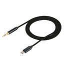 1m Weave Style Type-C Male to 3.5mm Male Audio Cable, For Galaxy S8 & S8 + / LG G6 / Huawei P10 & P10 Plus and other Smartphones(Black)