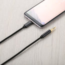 1m Weave Style Type-C Male to 3.5mm Male Audio Cable, For Galaxy S8 & S8 + / LG G6 / Huawei P10 & P10 Plus and other Smartphones(Black)