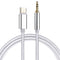 1m Weave Style Type-C Male to 3.5mm Male Audio Cable, For Galaxy S8 & S8 + / LG G6 / Huawei P10 & P10 Plus / Xiaomi Mi6 & Max 2 and other Smartphones(White)