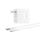 Original Huawei CP62R 50W Max Qi Standard Super Fast Charging Vertical Wireless Charger Stand with Type-C Cable + Adapter Set (White)