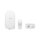 Original Huawei CP62R 50W Max Qi Standard Super Fast Charging Vertical Wireless Charger Stand with Type-C Cable + Adapter Set (White)