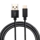 Knit Texture USB to USB-C / Type-C Data Sync Charging Cable, Cable Length: 1m, 3A Total Output, 2A Transfer Data, For Galaxy S8 & S8 + / LG G6 / Huawei P10 & P10 Plus / Oneplus 5 / Xiaomi Mi6 & Max 2 /and other Smartphones(Black)