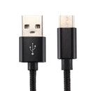 Knit Texture USB to USB-C / Type-C Data Sync Charging Cable, Cable Length: 1m, 3A Total Output, 2A Transfer Data, For Galaxy S8 & S8 + / LG G6 / Huawei P10 & P10 Plus / Oneplus 5 / Xiaomi Mi6 & Max 2 /and other Smartphones(Black)