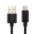 Knit Texture USB to USB-C / Type-C Data Sync Charging Cable, Cable Length: 1m, 3A Total Output, 2A Transfer Data, For Galaxy S8 & S8 + / LG G6 / Huawei P10 & P10 Plus / Oneplus 5 / Xiaomi Mi6 & Max 2 /and other Smartphones(Black)