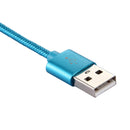 Knit Texture USB to USB-C / Type-C Data Sync Charging Cable, Cable Length: 1m, 3A Total Output, 2A Transfer Data, For Galaxy S8 & S8 + / LG G6 / Huawei P10 & P10 Plus / Oneplus 5 / Xiaomi Mi6 & Max 2 /and other Smartphones(Blue)