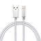 Knit Texture USB to USB-C / Type-C Data Sync Charging Cable, Cable Length: 2m, 3A Output, For Galaxy S8 & S8 + / LG G6 / Huawei P10 & P10 Plus / Oneplus 5 / Xiaomi Mi6 & Max 2 /and other Smartphones(Silver)