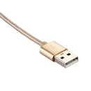 Knit Texture USB to USB-C / Type-C Data Sync Charging Cable, Cable Length: 3m, 3A Total Output, 2A Transfer Data, for Galaxy S8 & S8 + / LG G6 / Huawei P10 & P10 Plus / Oneplus 5 / Xiaomi Mi6 & Max 2 /and other Smartphones(Gold)