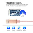 Knit Texture USB to USB-C / Type-C Data Sync Charging Cable, Cable Length: 3m, 3A Total Output, 2A Transfer Data, for Galaxy S8 & S8 + / LG G6 / Huawei P10 & P10 Plus / Oneplus 5 / Xiaomi Mi6 & Max 2 /and other Smartphones(Rose Gold)