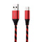 1m USB to USB-C / Type-C Nylon Weave Style Data Sync Charging Cable, for Galaxy S8 & S8 + / LG G6 / Huawei P10 & P10 Plus / Oneplus 5 and other Smartphones (Red)